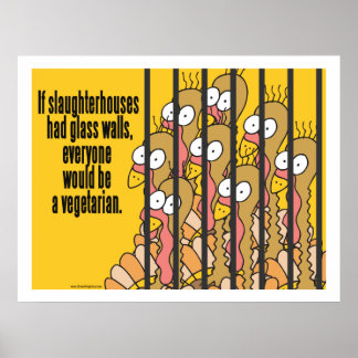 Slachthuizen - Vegetarie, Vegan Poster