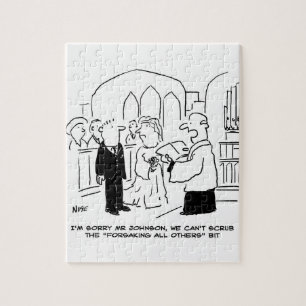 Slachtoffer van de huwelijkskerkdienst kan geen st legpuzzel