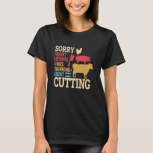 Slachtoffermes Varkensvee Koe Slagers M T-shirt