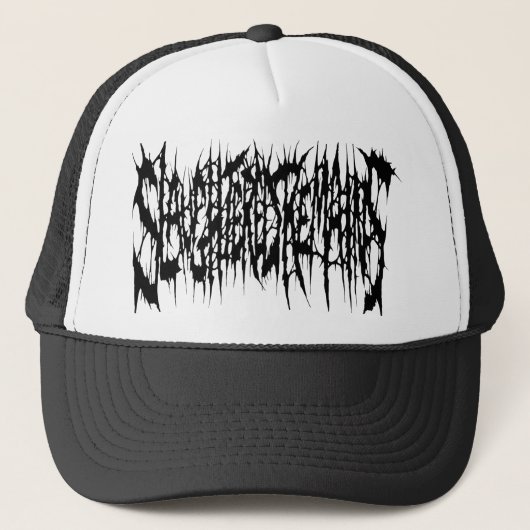 Slachtoffers - Black Logo Trucker Hat Pet (Voorkant)