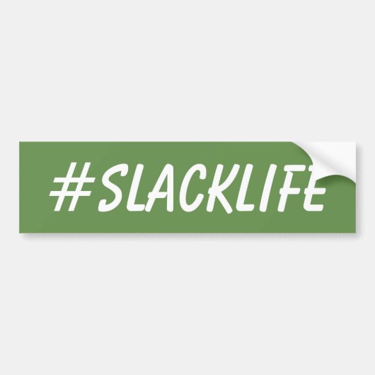#SLACKLIFE Bumpersticker (Voorkant)