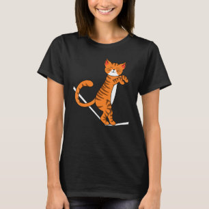 Slackline Kat Slackliner Slacklining Recreatie T-shirt