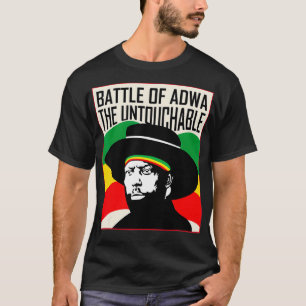 Slag bij Adwa 125e jaar overwinning Menelik II T-shirt