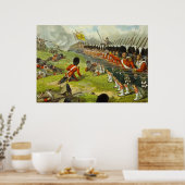 Slag bij Alma Sutherland Highlanders 1854 Poster (Keuken)