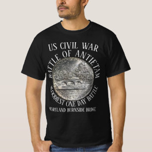 SLAG BIJ ANTIETAM - AMERIKAANSE BURGEROORLOG BURNS T-SHIRT