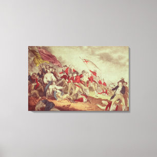 Slag bij Bunker's Hill Canvas Afdruk