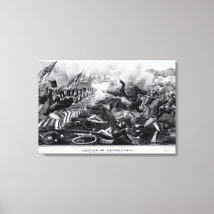 Slag bij Churubusco Canvas Afdruk