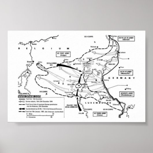 Slag bij de Bulge Poster (Voorkant)