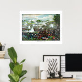 Slag bij de Bull Run - burgeroorlog Poster (Thuiskantoor)