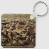 Slag bij de Lapiths and Centaurs van Michelangelo Sleutelhanger (Achterkant)