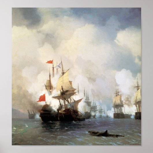 Slag bij de Straat van Chios Poster (Voorkant)