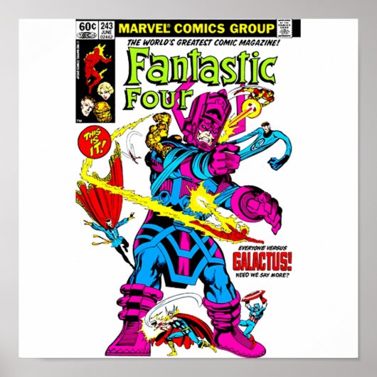 Slag bij Galactus TShirt Poster (Voorkant)