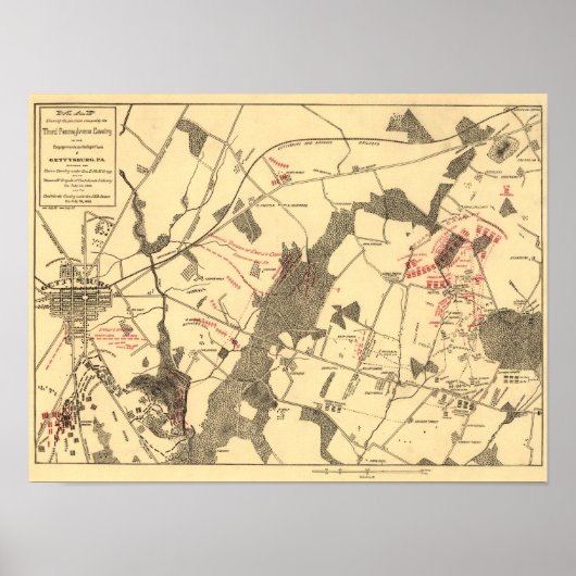 Slag bij Gettysburg 11 Poster (Voorkant)