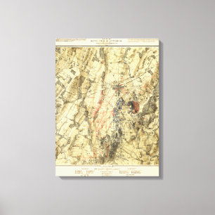 Slag bij Gettysburg 13 Canvas Afdruk