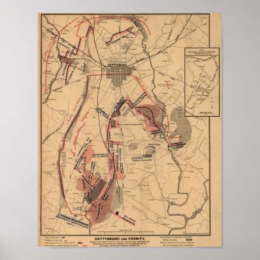 Slag bij Gettysburg 14 Poster (Voorkant)