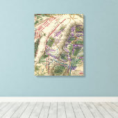 Slag bij Gettysburg 5 Canvas Afdruk (Insitu (Houten vloer))