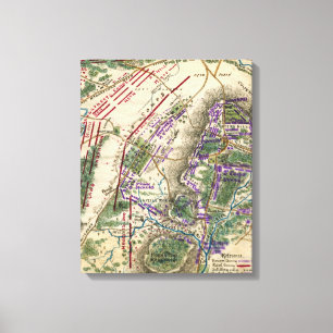 Slag bij Gettysburg 5 Canvas Afdruk
