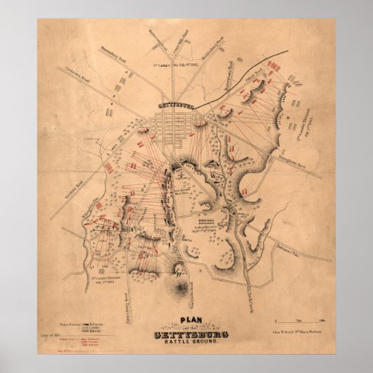 Slag bij Gettysburg 8 Poster (Voorkant)
