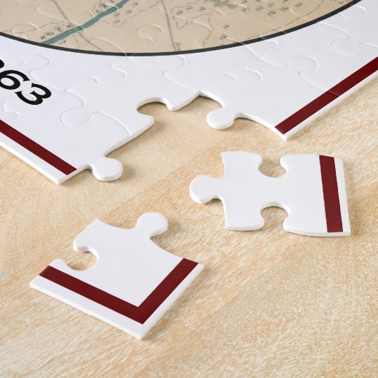 Slag bij Gettysburg Map Puzzle Legpuzzel (Zijkant)