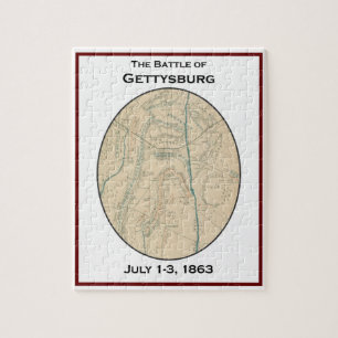 Slag bij Gettysburg Map Puzzle Legpuzzel