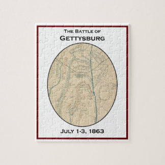 Slag bij Gettysburg Map Puzzle Legpuzzel