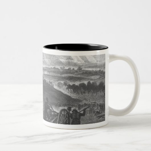 Slag bij Gettysburg Tweekleurige Koffiemok (Rechts)