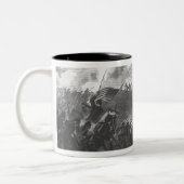 Slag bij Gettysburg Tweekleurige Koffiemok (Links)