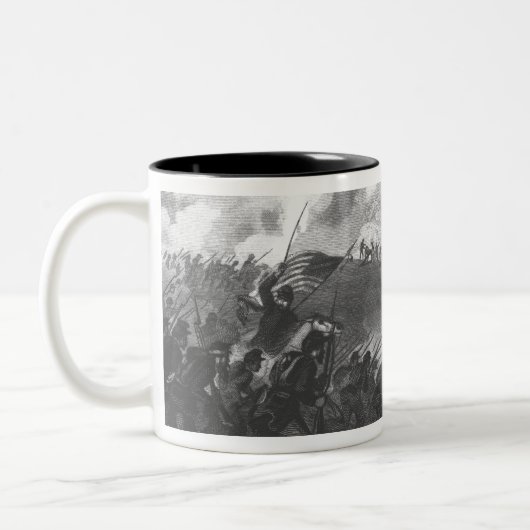 Slag bij Gettysburg Tweekleurige Koffiemok (Links)