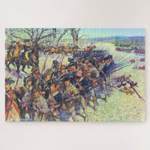 Slag bij Guilford Courthouse 15 maart 1781 Legpuzzel