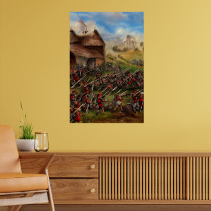Slag bij het Poster voor digitale kunst in het dor