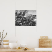 Slag bij Lexington Poster (Keuken)