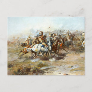 Slag bij Little Bighorn Russell Briefkaart