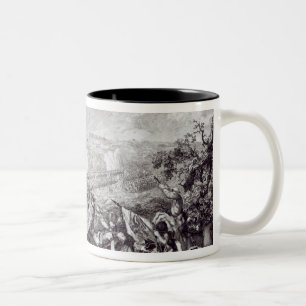 Slag bij Lobositz, 1 oktober 1756 Tweekleurige Koffiemok