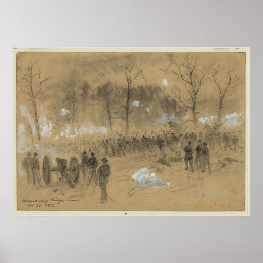 Slag bij Missionary Ridge Poster (Voorkant)