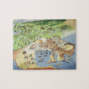 Slag bij Piraeus, uit de Pictorial History of t Legpuzzel