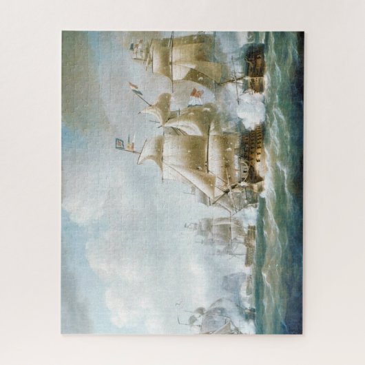 Slag bij Santo Domingo 1800 Legpuzzel (Verticaal)