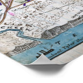 Slag bij Shiloh - Kaart 3 van de burgeroorlog Poster (Hoek)