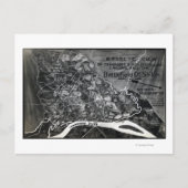 Slag bij Shiloh - Kaart van de burgeroorlog in pan (Voorkant)