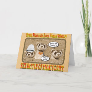 Slag bij Stoats Drift Notecard Kaart