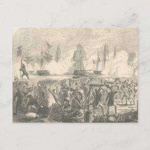 Slag bij Sullivan's Island, 1776 Briefkaart