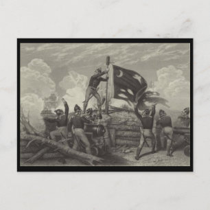 Slag bij Sullivan's Island Briefkaart