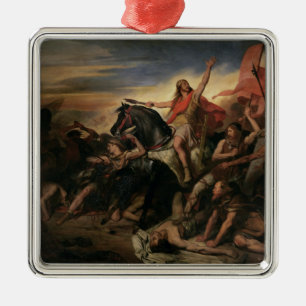 Slag bij Tolbiac in AD 496, 1837 Metalen Ornament