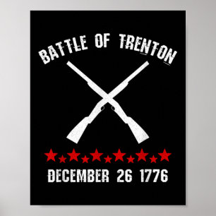 Slag bij Trenton NJ Revolutionaire Oorlog 1776 Poster