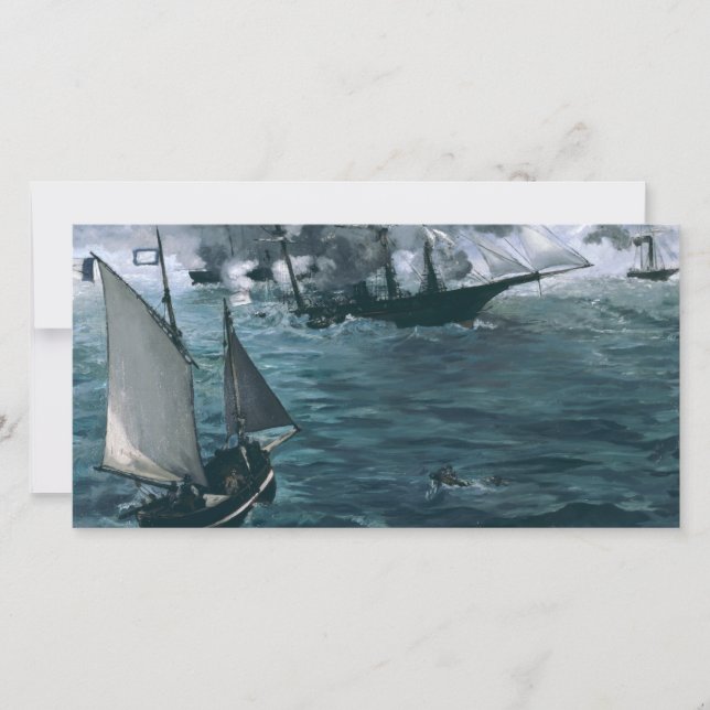 Slag bij USS Kearsarge en CSS Alabama Manet (Voorkant)