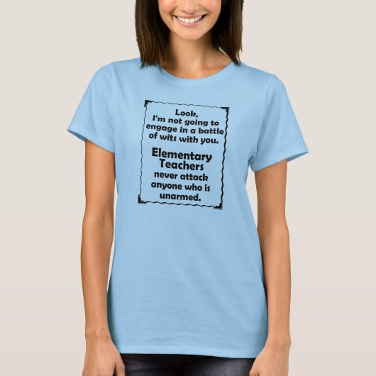 Slag bij Wits Elementair Leraar T-shirt (Voorkant)