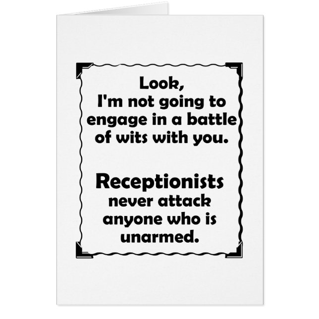 Slag bij Wits Receptionist (Voorkant)