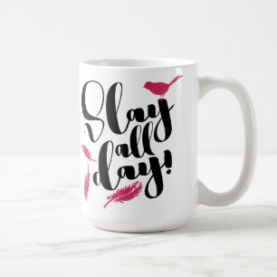 Slag de hele dag ambitieuze, Motivatie prijsopgave Koffiemok