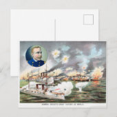 Slag in de baai van Manilla Briefkaart (Voorkant / Achterkant)