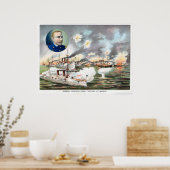 Slag in de baai van Manilla Poster (Keuken)