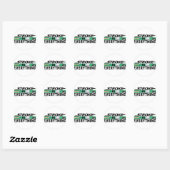 Slag is Alles 8-bits Ronde Sticker (Vel)